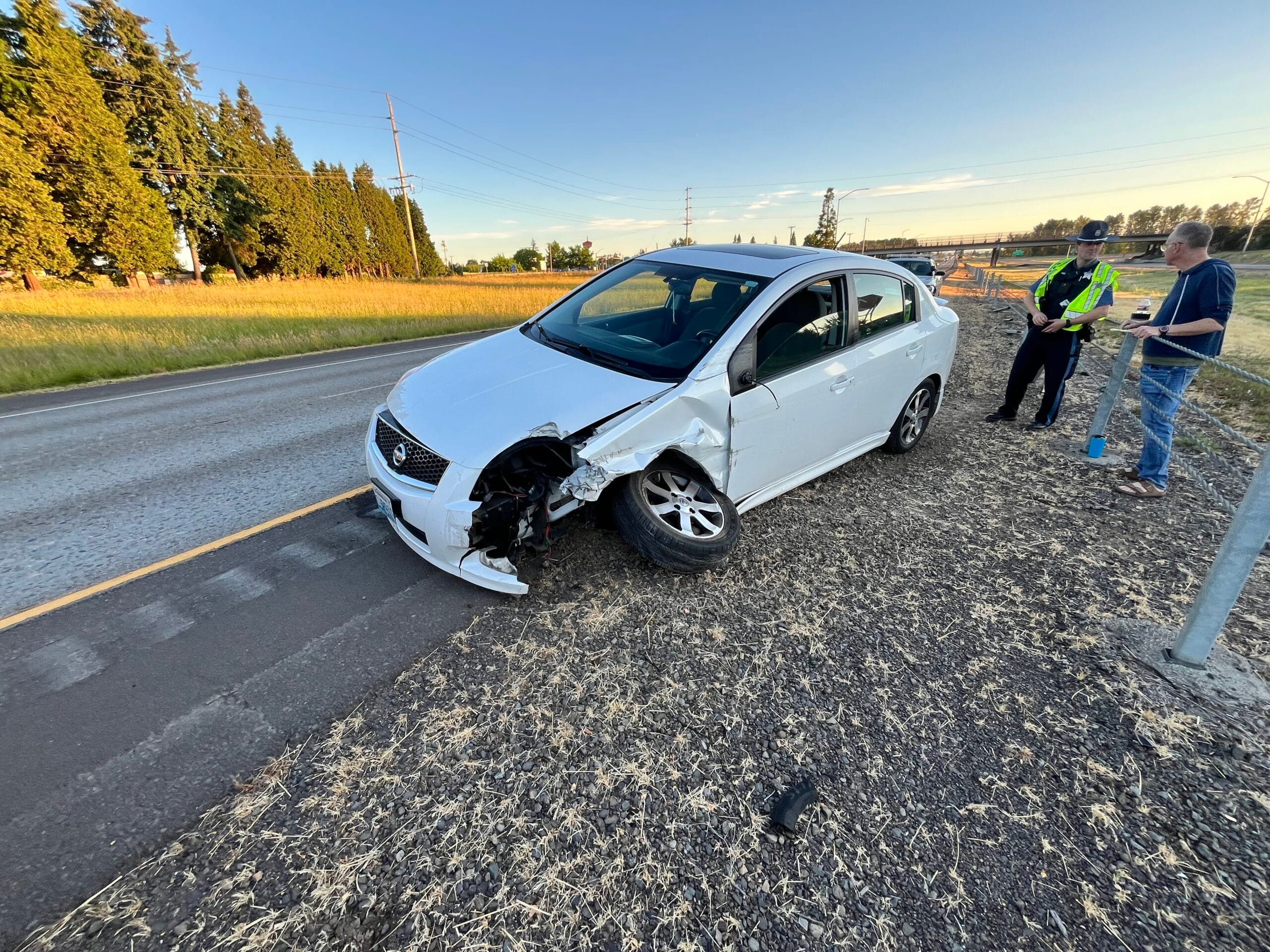 J.D. Towing & Roadside working along with Oregon State Police on Accident Towing & Clean-up